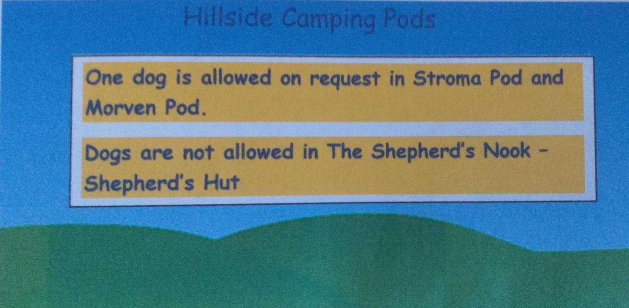 Hillside Camping Pods And Shepherd'S Hut Wick  Bagian luar foto